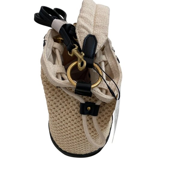 Zara Tweed Woven Bucket Bag - Picture 6 of 8